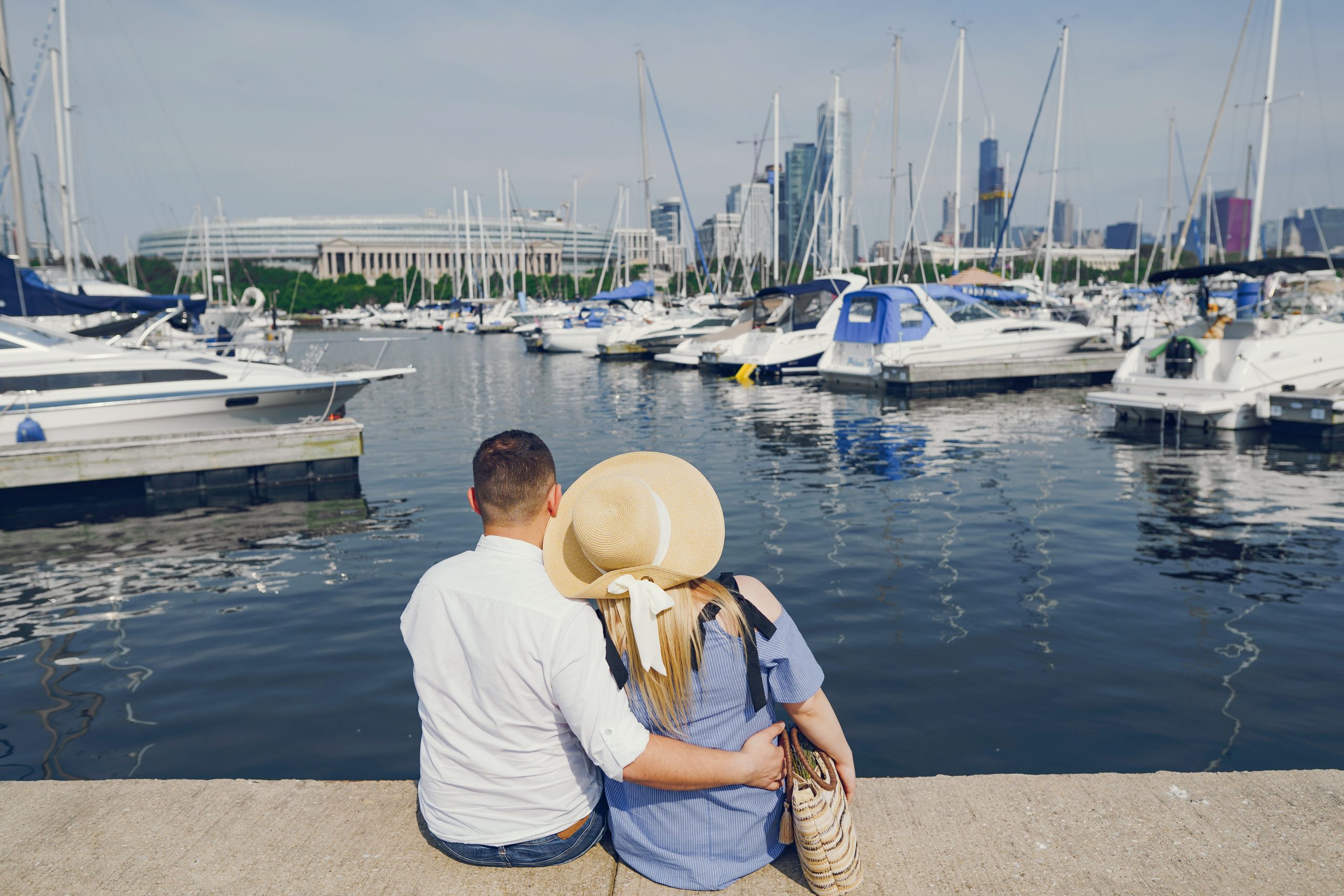 couple near sea
