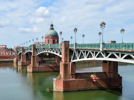 Riverside view of Toulouse