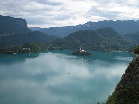 View of Bled Island from Bled Castle