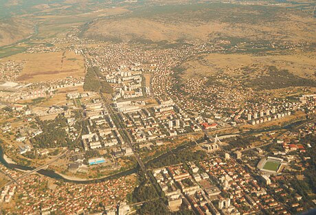 Aerial view of Podgorica